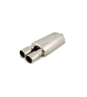 Toba sport inox dubla, diametru intrare 60 mm, lungime totala 550 mm, corp 320 mm Cod: 801212-7676P