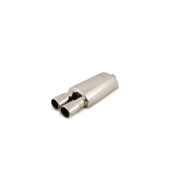 Toba sport inox dubla, diametru intrare 60 mm, lungime totala 550 mm, corp 320 mm Cod: 801212-7676P