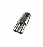 Toba sport inox dubla, diametru intrare 60 mm, lungime totala 550 mm, corp 320 mm Cod: 801212-7676P
