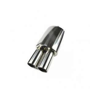 Toba sport inox dubla, diametru intrare 60 mm, lungime totala 550 mm, corp 320 mm Cod: 801212-7676P