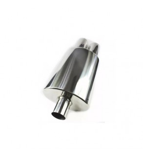 Toba sport inox dubla, diametru intrare 60 mm, lungime totala 550 mm, corp 320 mm Cod: 801212-7676P