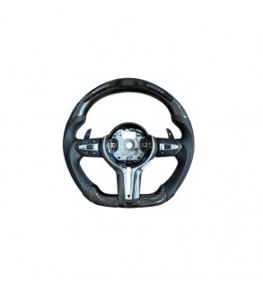 Volan sport carbon cu display compatibil BMW Seria 5 F10-F11-F07, Seria 6 F06-F12-F13, Seria 7 F01-F02, Cod: OCH-16