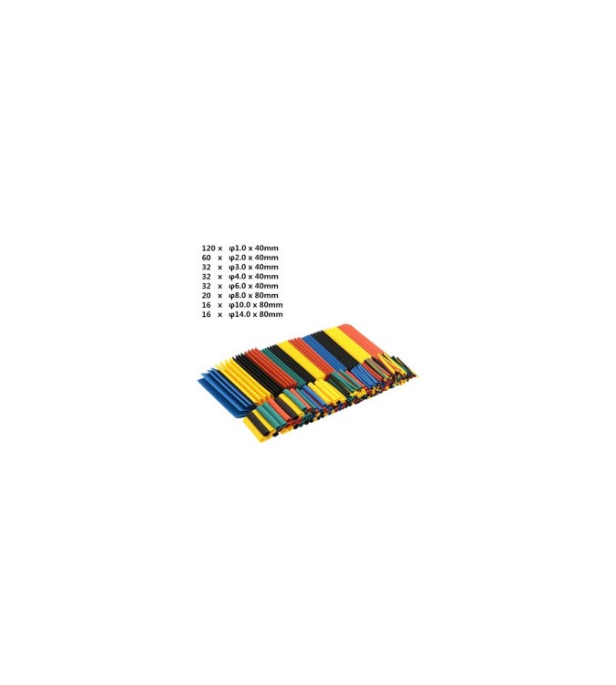 Set varnis  termocontractabil  328 bucati mix culori lungimi 40-80 mm MIV