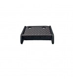 Masa de bord cu 2 suporti pentru pahare ,piele ecologica culoare Negru cusatura Rosie compatibila Renault Master 4  2020-2024