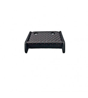 Masa de bord cu 2 suporti pentru pahare ,piele ecologica culoare Negru cusatura Rosie compatibila Renault Master 4  2020-2024