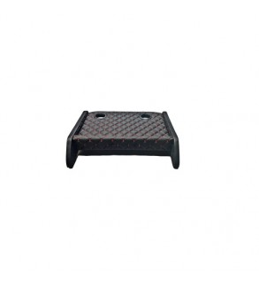 Masa de bord cu 2 suporti pentru pahare ,piele ecologica culoare Negru cusatura Rosie compatibila Renault Master 4  2020-2024
