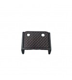 Masa de bord cu 2 suporti pentru pahare ,piele ecologica culoare Negru cusatura Rosie compatibila Renault Master 4  2020-2024