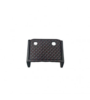Masa de bord cu 2 suporti pentru pahare ,piele ecologica culoare Negru cusatura Rosie compatibila Renault Master 4  2020-2024