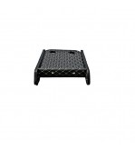 Masa de bord cu 2 suporti pentru pahare ,piele ecologica culoare Negru cusatura Gri compatibila  Renault Master 4 2020-2024