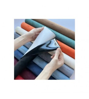 Material imitatie alcantara cu adeziv, latime 1,6m, diverse culori Cod: ADZ