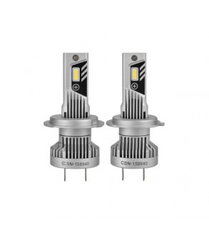 Set 2 becuri LED B01 H7 6000K pentru faruri auto, dimensiune apropiata de becul H7 standard