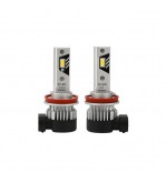 Set 2 becuri LED B01 H11 6000K pentru faruri auto, dimensiune apropiata de becul H11 standard
