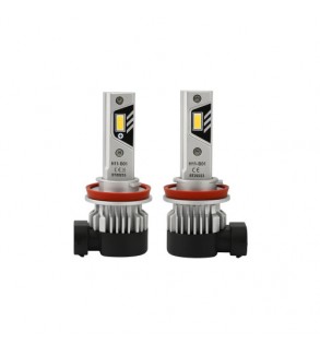 Set 2 becuri LED B01 H11 6000K pentru faruri auto, dimensiune apropiata de becul H11 standard