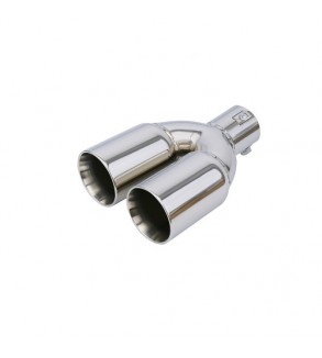 Ornament toba inox dublu universal cromat diametru 76mm Cod: A2009-76