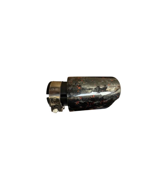 Ornament toba carbon forjat rosu intrare 63mm Cod: NXM89-63R