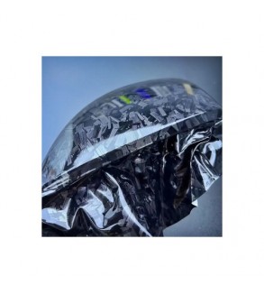Folie auto autocolant Pet Premium carbon forjat lucios 1.52m x 1m cu tehnologie eliminare bule Cod: PET10160