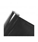 Folie auto autocolant Pet Premium carbon negru 1.52m x 1m cu tehnologie eliminare bule Cod: PET10085