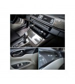 Folie auto autocolant Pet Premium carbon negru 1.52m x 1m cu tehnologie eliminare bule Cod: PET10085