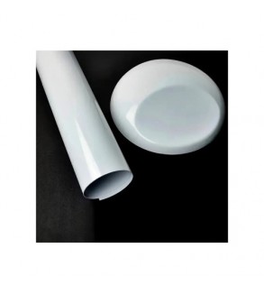Rola folie auto autocolant PVC alb lucios 1.52m x 30m cu tehnologie eliminare bule Cod: 9196