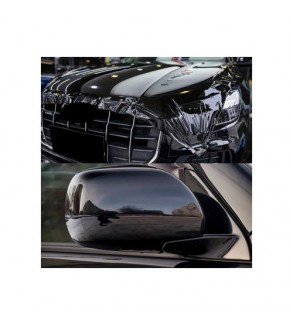 Folie auto autocolant PVC negru lucios 1.52m x 1m cu tehnologie eliminare bule Cod: KM9031