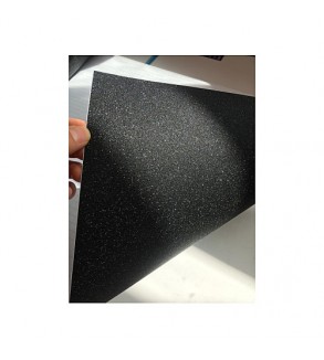 Folie auto autocolant PVC negru glitter sclipici mat 1.52m x 1m cu tehnologie eliminare bule Cod: KM9034