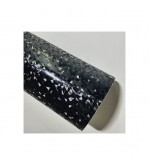 Folie auto autocolant PVC negru cu model 3D 1.52m x 1m cu tehnologie eliminare bule Cod: KM1009