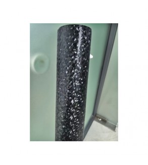 Folie auto autocolant PVC negru cu model 3D 1.52m x 1m cu tehnologie eliminare bule Cod: KM1009