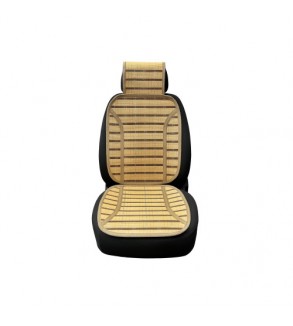 Set huse auto din bambus culoare bej universale pentru scaune auto cu spatar si tetiera Cod: XYJ-BMB