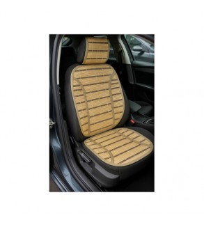Set huse auto din bambus culoare bej universale pentru scaune auto cu spatar si tetiera Cod: XYJ-BMB