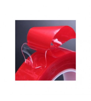 Banda dublu adeziva transparenta profesionala 10mm x 25 m  Cod: CDT1025