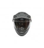 Casca motocross integrala negru mat cu viziera transparenta si ochelari de soare, marimea L Lion Cod: DISTM86