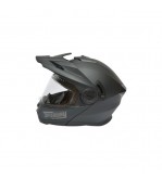 Casca motocross integrala negru mat cu viziera transparenta si ochelari de soare, marimea L Lion Cod: DISTM86