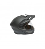 Casca motocross integrala negru mat cu viziera transparenta si ochelari de soare, marimea L Lion Cod: DISTM86