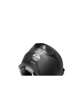 Casca motocross integrala negru mat cu viziera transparenta si ochelari de soare, marimea L Lion Cod: DISTM86