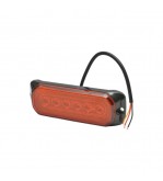Lampa laterala stroboscopica LED 12-24V galbena 9 functii 132x46x19mm FR1287 Cod: BK98690