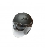 Casca moto tip jet neagra, model urban cu viziera transparenta si ochelari de soare, marimea L Cod: DISTM80