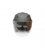 Casca moto tip jet neagra, model urban cu viziera transparenta si ochelari de soare, marimea L Cod: DISTM80