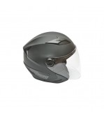 Casca moto tip jet neagra model urban cu viziera transparenta si ochelari de soare marimea XL Cod: DISTM81