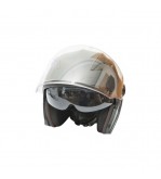 Casca moto tip jet neagra model urban cu viziera transparenta si ochelari de soare marimea XL Cod: DISTM81