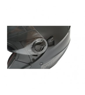 Casca moto tip jet neagra model urban cu viziera transparenta si ochelari de soare marimea XL Cod: DISTM81