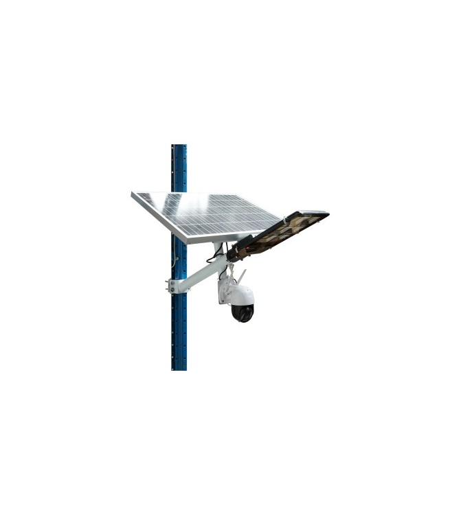Lampa stradala led 300w cu panou solar 60w, camera supraveghere 4g si baterie 16000mah  Cod: BK69686