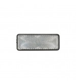 Dreptunghi reflectorizant cu adeziv alb fata 90x32mm  Cod: BK98486