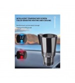 Suport auto inteligent pahare 2 in 1 racire incalzire LED touch bricheta 12V Cod: AC-8700