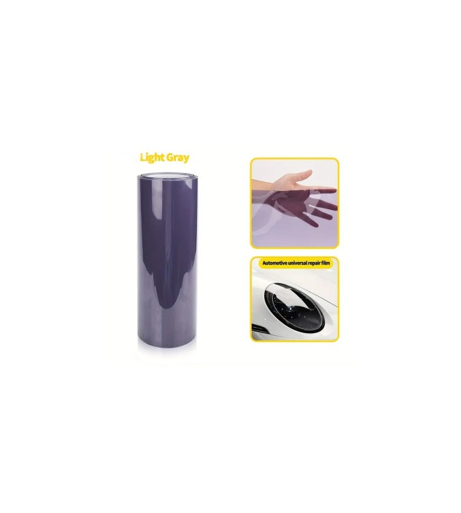 Folie protectie faruri stopuri TPH Light Grey Fumuriu Deschis Premium 60x60cm regenerare  Cod: TH013