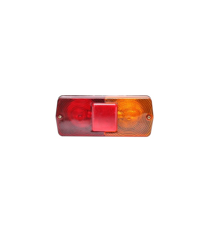 Lampa stop spate cu catadioptru rosu-galben 12 V  Cod: DISCP54