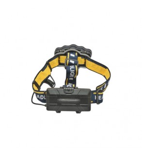 Lanterna frontala de cap cu 8 LED-uri, 3 moduri iluminare, baterie 2200mAh reincarcabila USB Crownman Cod: DISUF01