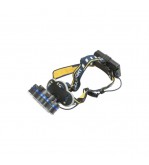 Lanterna frontala de cap cu 8 LED-uri, 3 moduri iluminare, baterie 2200mAh reincarcabila USB Crownman Cod: DISUF01