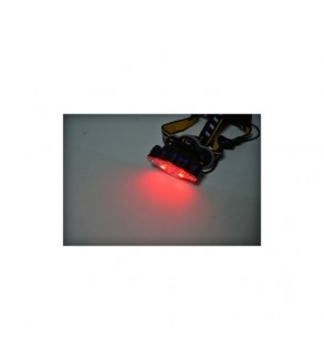 Lanterna frontala de cap cu 8 LED-uri, 3 moduri iluminare, baterie 2200mAh reincarcabila USB Crownman Cod: DISUF01