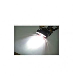 Lanterna frontala de cap cu 8 LED-uri, 3 moduri iluminare, baterie 2200mAh reincarcabila USB Crownman Cod: DISUF01