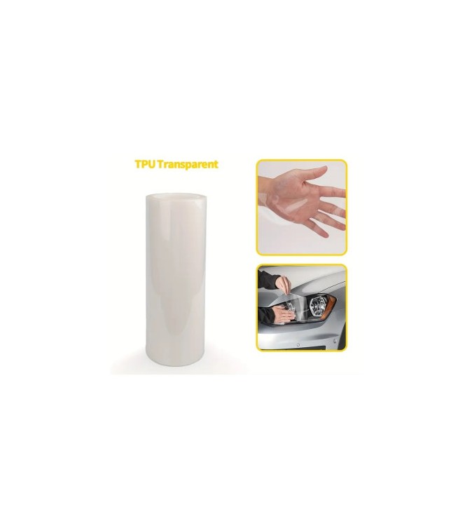 Folie far stop premium PPF TPU 7.5 mil transparenta 0.6x15m Cod: TU003
